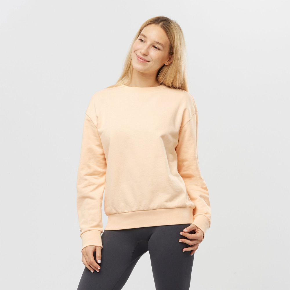 Salomon OUTLIFE SUMMER Pullover Mujer - Beige - Colombia (51396-EAWJ)